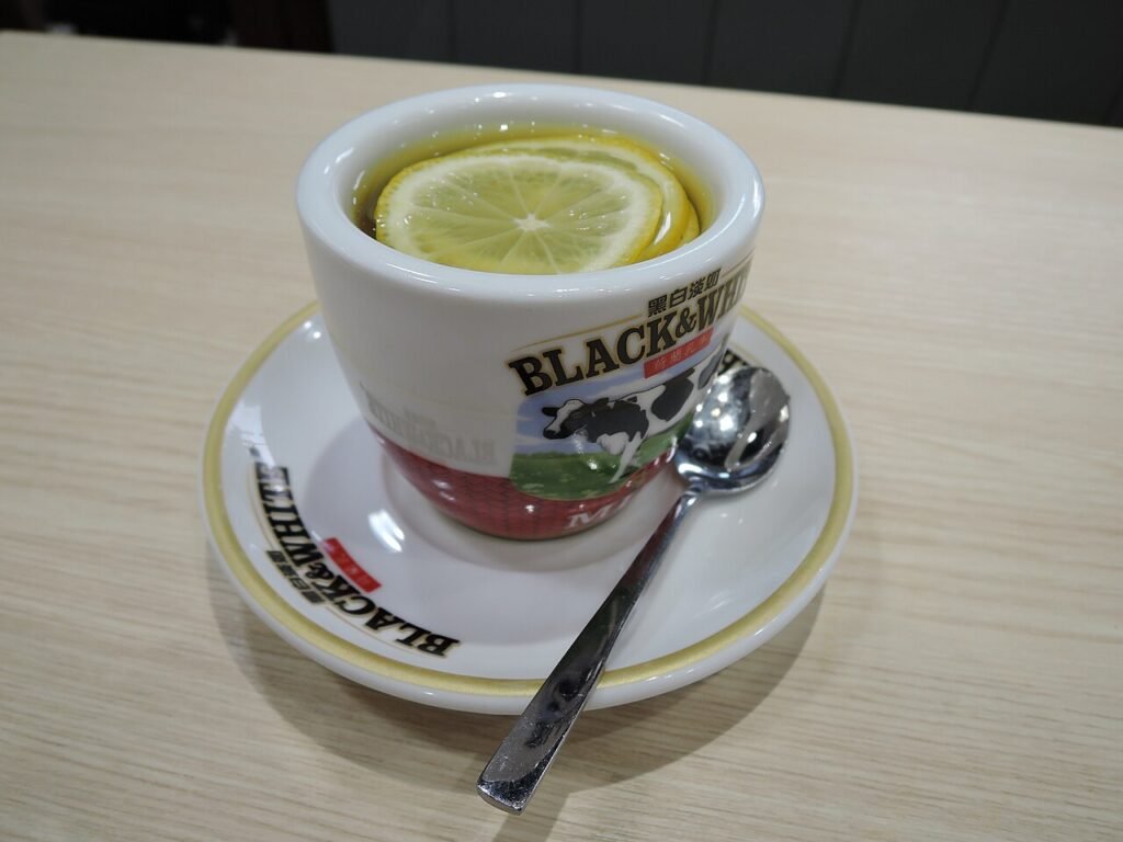 Lemon and honey add-ins for ginger tea for bloating