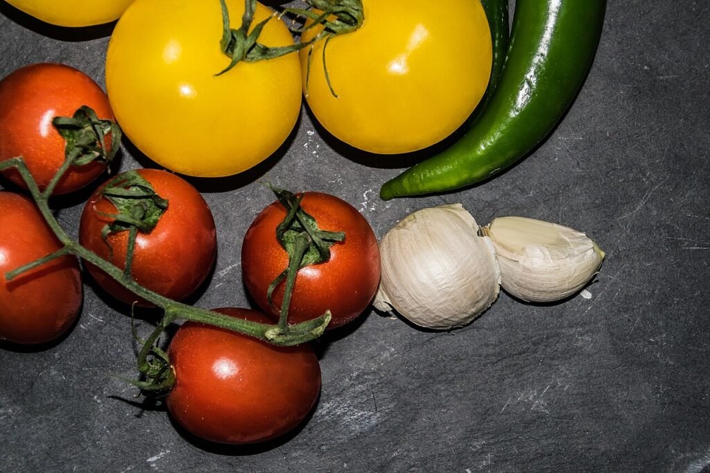 Colorful vegetables from the anti inflammatory foods list